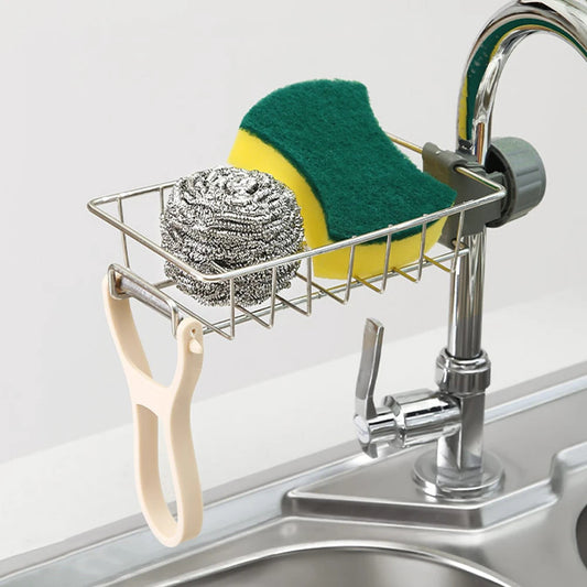 Kitchen Sink Sponge Holder - Faucet Rack