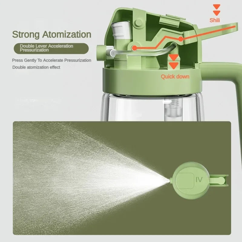 2-in-1 Glass Oil Spray Bottle – 470ml Oil Dispenser & Sprayer