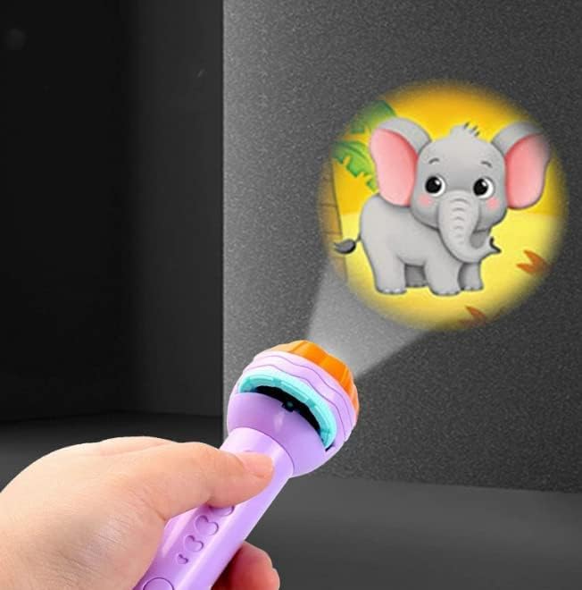 Kids Projector Flashlight with 3 Slides & 24 Images