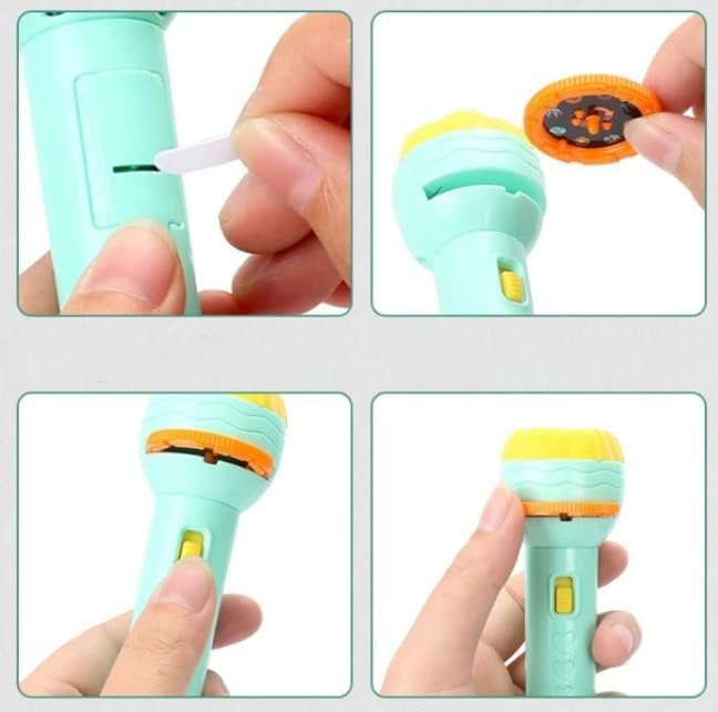 Kids Projector Flashlight with 3 Slides & 24 Images