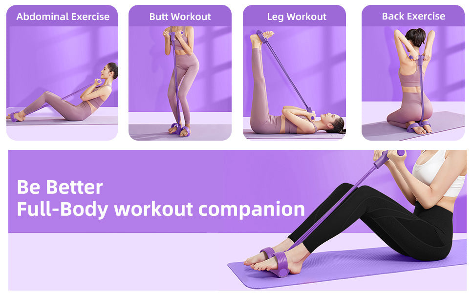Portable Resistance Band Sit-Up Trainer – Full Body Workout