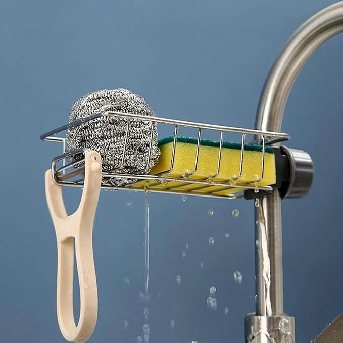 Kitchen Sink Sponge Holder - Faucet Rack
