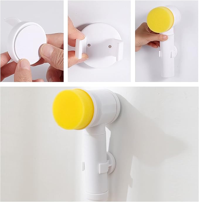 5-in-1 Electric Magic Scrubber — Rechargeable Spin Cleaning Brush