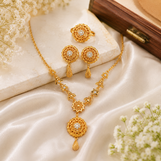 Floral Jewelry Set